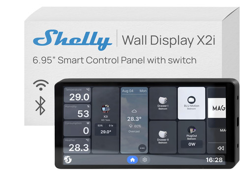 Shelly wall display x2i nero - shelly,