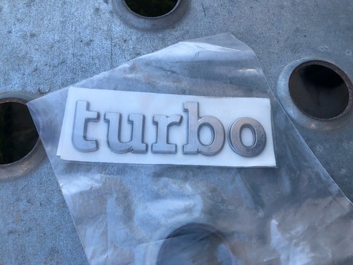 Adesivo scritta turbo - adesivo, "